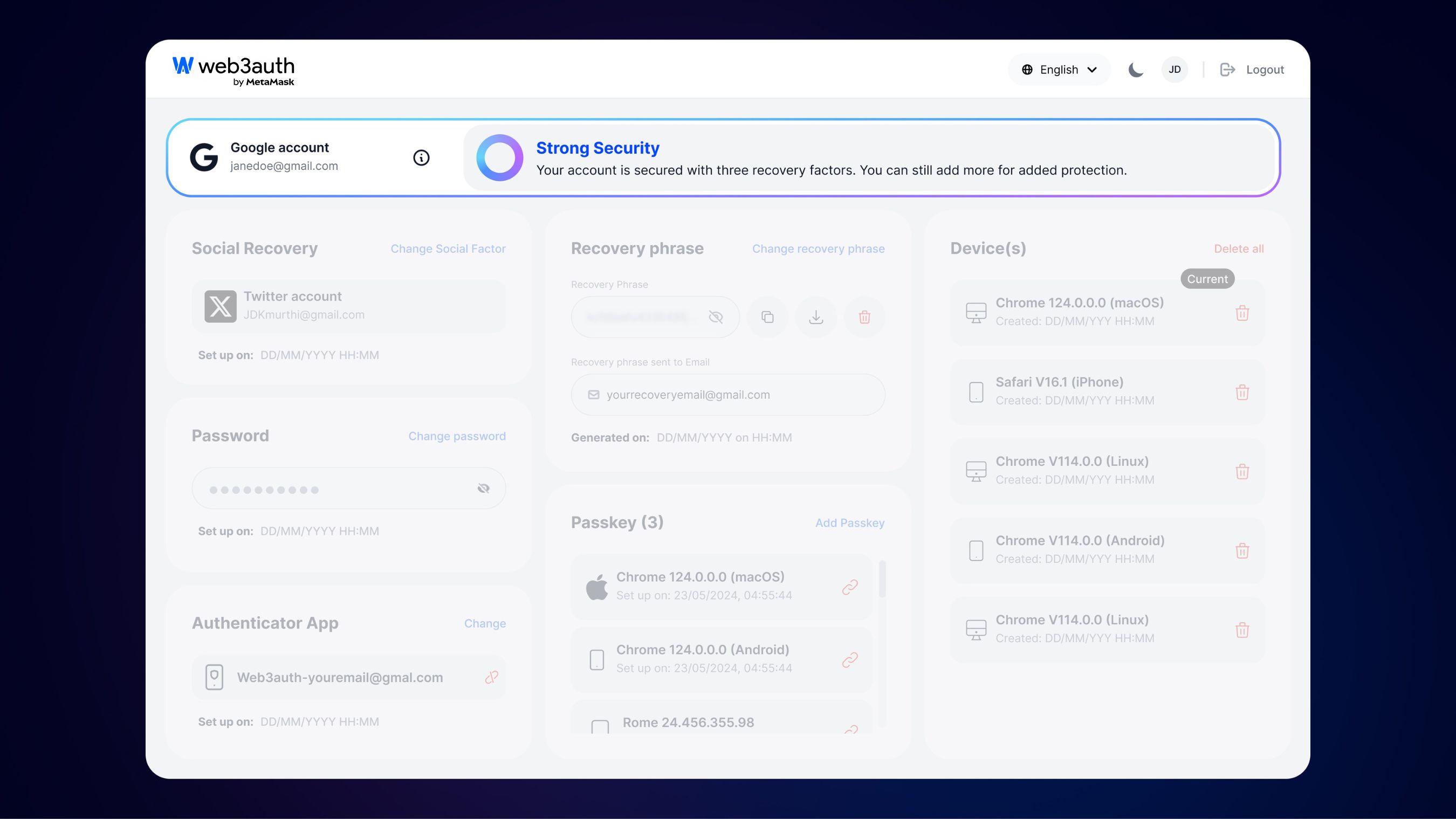 Security insights screenshot